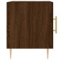 vidaXL Mesita de noche madera de ingeniería marrón roble 40x40x50 cm vidaXL Mesita de noche madera de ingeniería marrón roble 40x40x50 cm