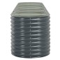 vidaXL Arriate de acero galvanizado gris 400x80x81 cm vidaXL Arriate de acero galvanizado gris 400x80x81 cm