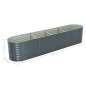 vidaXL Arriate de acero galvanizado gris 400x80x81 cm vidaXL Arriate de acero galvanizado gris 400x80x81 cm