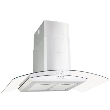 vidaXL Campana extractora de pared 90 cm acero inoxidable 756 m³/h LED