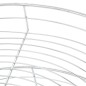 vidaXL Bandeja cocina alambre 2 niveles plata 270 grados 71x71x80 cm vidaXL Bandeja cocina alambre 2 niveles plata 270 grados 71x71x80 cm