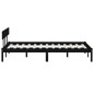 vidaXL Estructura de cama madera maciza de pino individual 150x200 cm
