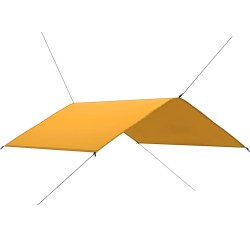 vidaXL Toldo de jardín amarillo 4x4 m