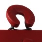 Mesa camilla de masaje de aluminio plegable de tres cuerpos rojos Mesa camilla de masaje de aluminio plegable de tres cuerpos rojos