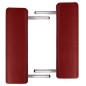 Mesa camilla de masaje de aluminio plegable de tres cuerpos rojos Mesa camilla de masaje de aluminio plegable de tres cuerpos rojos