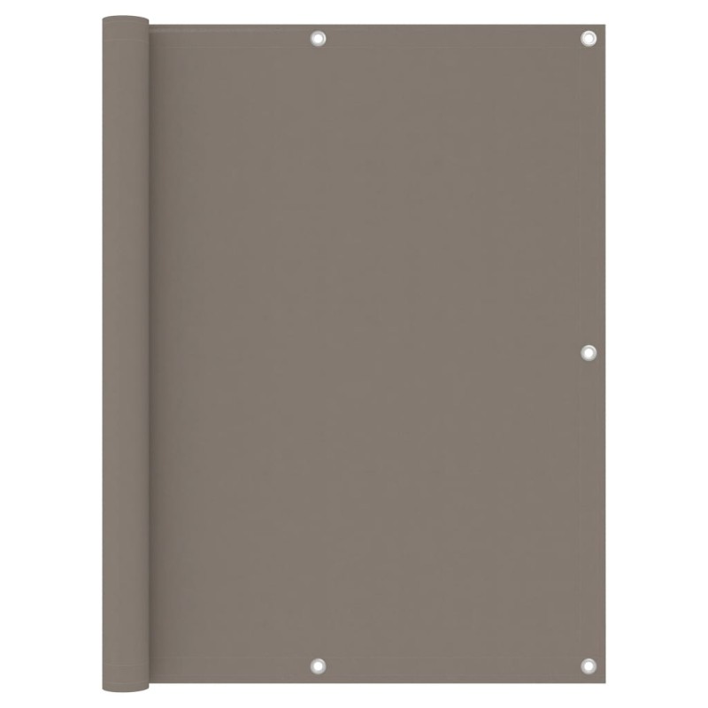 vidaXL Toldo para balcón de tela oxford gris taupé 120x400 cm