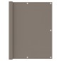 vidaXL Toldo para balcón de tela oxford gris taupé 120x400 cm