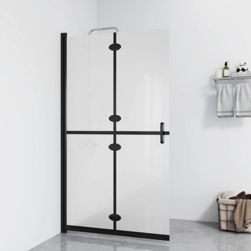 vidaXL Mampara de ducha plegable vidrio ESG esmerilado 70x190 cm vidaXL Mampara de ducha plegable vidrio ESG esmerilado 70x190 cm