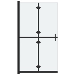 vidaXL Mampara de ducha plegable vidrio ESG esmerilado 70x190 cm