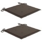 vidaXL Set comedor de jardín plegable 3 piezas madera de teca cojines vidaXL Set comedor de jardín plegable 3 piezas madera de teca cojines