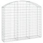 vidaXL Cesta gaviones forma arco hierro galvanizado 150x30x120/140 cm vidaXL Cesta gaviones forma arco hierro galvanizado 150x30x120/140 cm