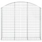 vidaXL Cesta gaviones forma arco hierro galvanizado 150x30x120/140 cm vidaXL Cesta gaviones forma arco hierro galvanizado 150x30x120/140 cm