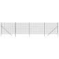 vidaXL Cerca de alambre de acero galvanizado gris antracita 2x10 m vidaXL Cerca de alambre de acero galvanizado gris antracita 2x10 m