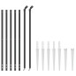 vidaXL Cerca de alambre con pinchos de anclaje gris antracita 1,1x10 m vidaXL Cerca de alambre con pinchos de anclaje gris antracita 1,1x10 m