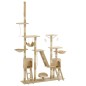 vidaXL Rascador para gatos poste rascador de sisal 230-250 cm beige