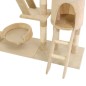 vidaXL Rascador para gatos poste rascador de sisal 230-250 cm beige