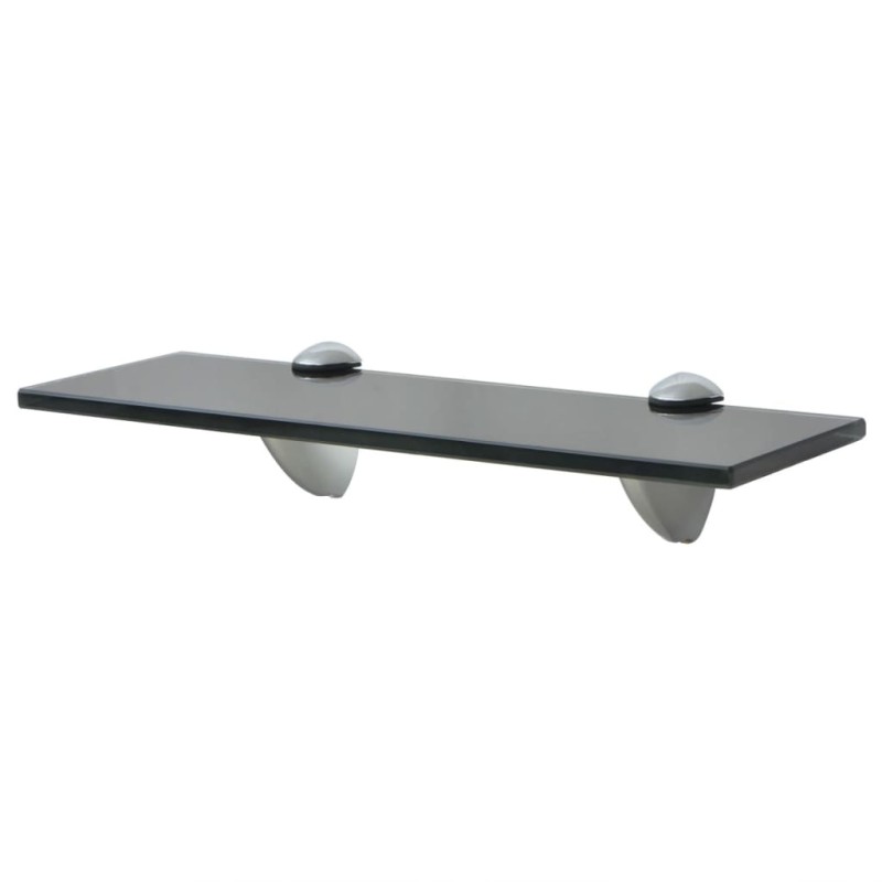vidaXL Estante flotante de cristal 30x10 cm 8 mm