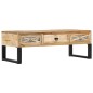 vidaXL Mesa de centro de madera maciza de mango 110x50x38 cm vidaXL Mesa de centro de madera maciza de mango 110x50x38 cm