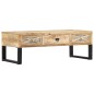 vidaXL Mesa de centro de madera maciza de mango 110x50x38 cm vidaXL Mesa de centro de madera maciza de mango 110x50x38 cm