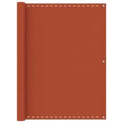 vidaXL Toldo para balcón HDPE naranja 120x400 cm
