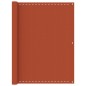 vidaXL Toldo para balcón HDPE naranja 120x400 cm