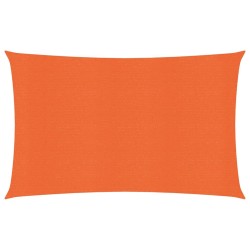 vidaXL Toldo de vela HDPE naranja 160 g/m² 2x4,5 m