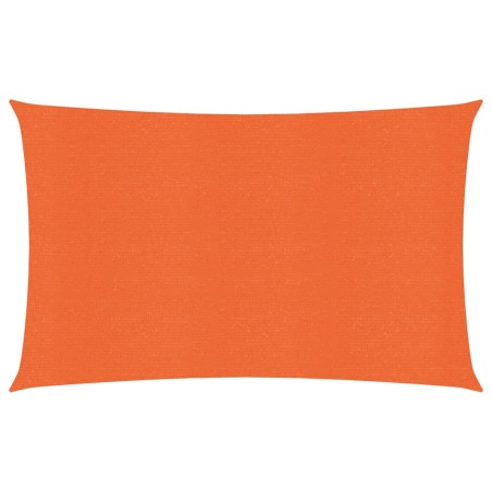 vidaXL Toldo de vela HDPE naranja 160 g/m² 2x4,5 m