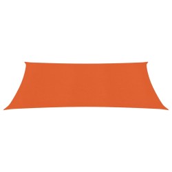 vidaXL Toldo de vela HDPE naranja 160 g/m² 2x4,5 m