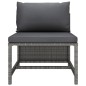 vidaXL Set de sofás de jardín con cojines 2 pzas ratán sintético gris vidaXL Set de sofás de jardín con cojines 2 pzas ratán sintético gris