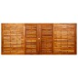 vidaXL Mesa de comedor jardín madera maciza acacia (160-240)x100x75 cm