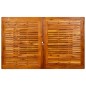 vidaXL Mesa de comedor jardín madera maciza acacia (160-240)x100x75 cm