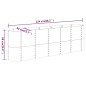 vidaXL Jardinera arriate acero recubrimiento polvo verde 224x40x68 cm