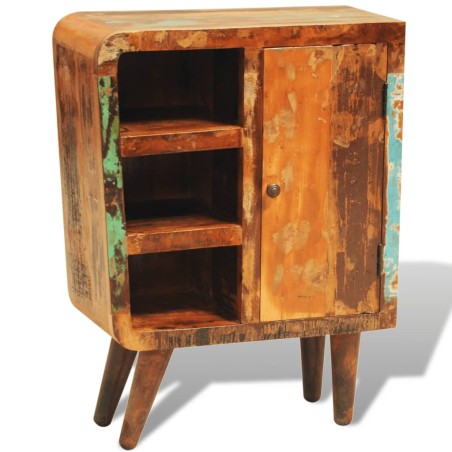 vidaXL Aparador de madera reciclada con 1 puerta estilo vintage 