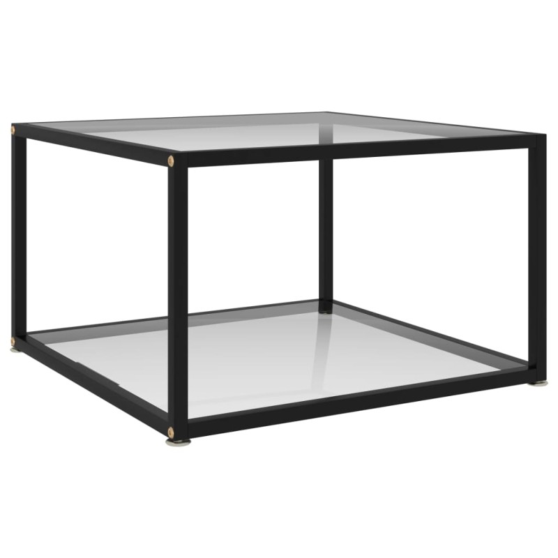 vidaXL Mesa de centro transparente vidrio templado 60x60x35 cm vidaXL Mesa de centro transparente vidrio templado 60x60x35 cm