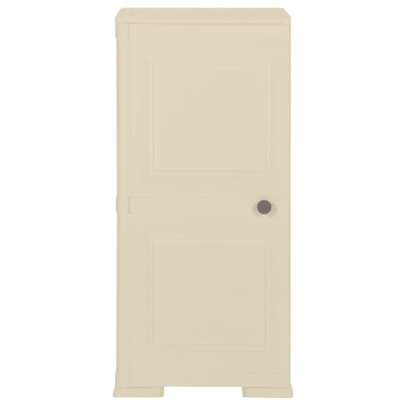 vidaXL Armario de plástico diseño madera blanco angora 40x43x85,5 cm