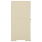 vidaXL Armario de plástico diseño madera blanco angora 40x43x85,5 cm vidaXL Armario de plástico diseño madera blanco angora 40x43x85,5 cm