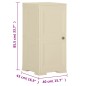 vidaXL Armario de plástico diseño madera blanco angora 40x43x85,5 cm vidaXL Armario de plástico diseño madera blanco angora 40x43x85,5 cm