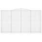 vidaXL Cesta gaviones forma arco hierro galvanizado 400x50x220/240 cm