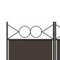 vidaXL Biombo divisor de 3 paneles de tela marrón 120x200 cm vidaXL Biombo divisor de 3 paneles de tela marrón 120x200 cm