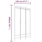 vidaXL Biombo divisor de 3 paneles de tela marrón 120x200 cm vidaXL Biombo divisor de 3 paneles de tela marrón 120x200 cm