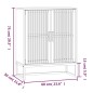 vidaXL Aparador de madera contrachapada blanco 60x30x75 cm vidaXL Aparador de madera contrachapada blanco 60x30x75 cm