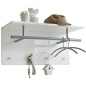 FMD Perchero de pared blanco 72x29,3x34,5 cm FMD Perchero de pared blanco 72x29,3x34,5 cm