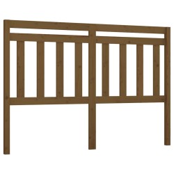 vidaXL Cabecero de cama madera maciza de pino marrón miel 166x4x100 cm