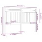 vidaXL Cabecero de cama madera maciza de pino marrón miel 166x4x100 cm vidaXL Cabecero de cama madera maciza de pino marrón miel 166x4x100 cm