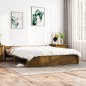 vidaXL Estructura de cama madera maciza marrón miel 200x200 cm