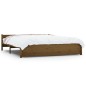 vidaXL Estructura de cama madera maciza marrón miel 200x200 cm