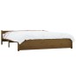 vidaXL Estructura de cama madera maciza marrón miel 200x200 cm