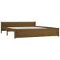 vidaXL Estructura de cama madera maciza marrón miel 200x200 cm
