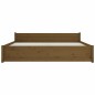 vidaXL Estructura de cama madera maciza marrón miel 200x200 cm