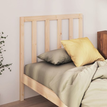 vidaXL Cabecero de cama madera maciza de pino 106x4x100 cm